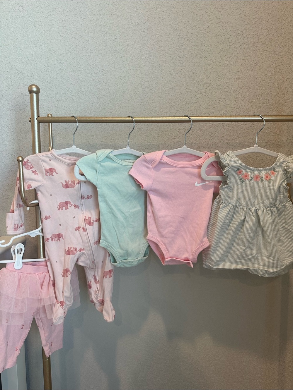 Nike, swaddle designs & carters Matching Set with Floral Dress